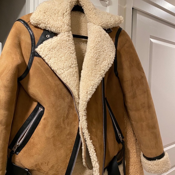 All Saints sheepskin jacket - Picture 1 of 4